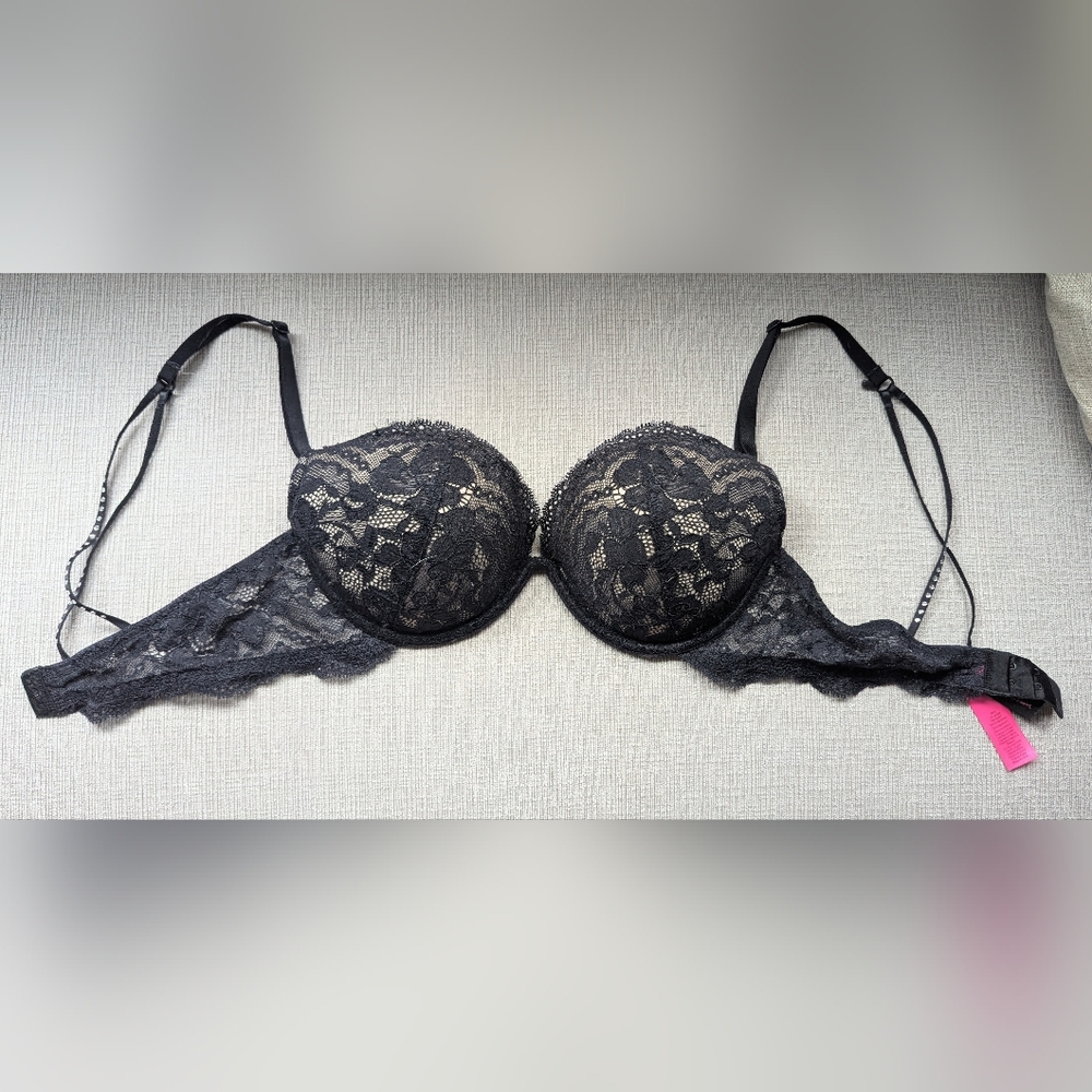 Victoria's Secret Black Lace Bra - Size 34C